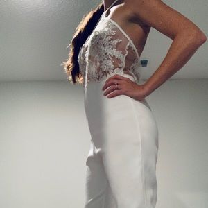 Beautiful White Lace Jumpsuit - image 1